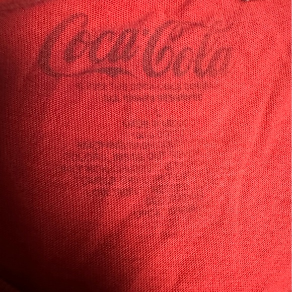 Vintage retro Coca Cola L red t shirt - Picture 4 of 4